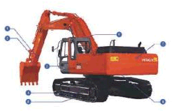Hitachi ZX350K Гусеничный одноковшовый экскаватор Hitachi ZX350K Гусеничный одноковшовый экскаватор
