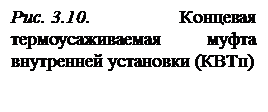 Подпись: Рис. 3.10. Концевая термо-усаживаемая муфта внутрен-ней установки (КВТп)